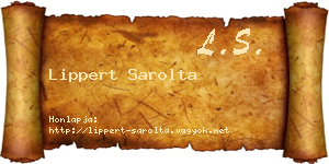 Lippert Sarolta névjegykártya