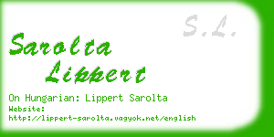 sarolta lippert business card